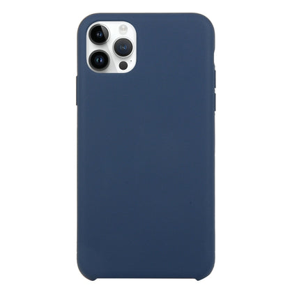 Solid Silicone Phone Case For iPhone 15 Pro Max(Dark Blue) by bashfashion