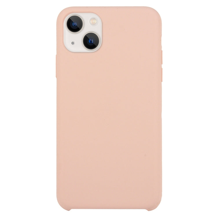 Solid Silicone Phone Case For iPhone 15 Plus(Pink) by bashfashion