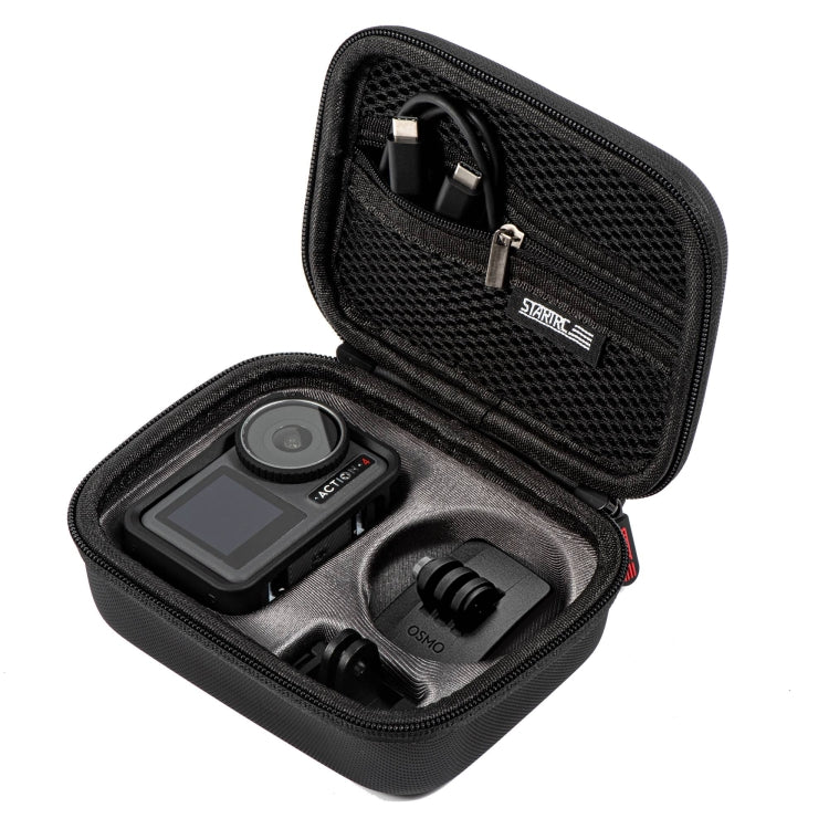 For DJI Osmo Action 4 / 5 Pro STARTRC Portable PU Storage Box Case Standard Kit(Black) by STARTRC