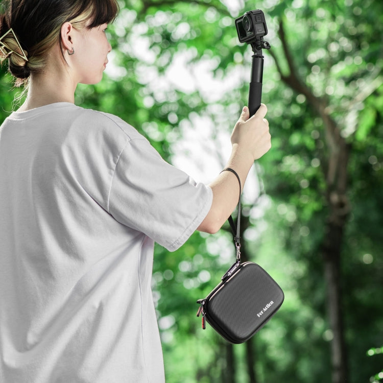 For DJI Osmo Action 4 / 5 Pro STARTRC Portable PU Storage Box Case Standard Kit(Black) by STARTRC