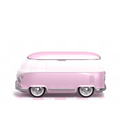 Bus-shaped Portable Ultrasonic Glasses Automatic Cleaner(Pink) by bashfashion