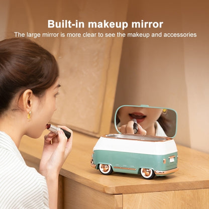 Bus-shaped Portable Ultrasonic Glasses Automatic Cleaner(Pink) by bashfashion