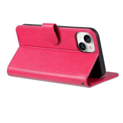 For iPhone 15 Plus AZNS Sheepskin Texture Flip Leather Phone Case(Red) by AZNS