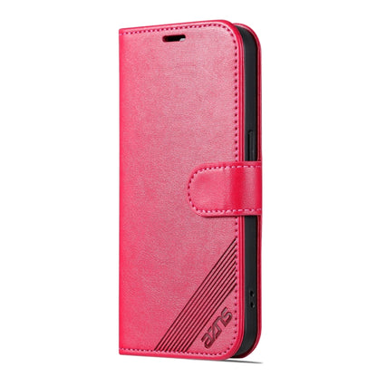 For iPhone 16 Pro AZNS Sheepskin Texture Flip Leather Phone Case(Red) by AZNS