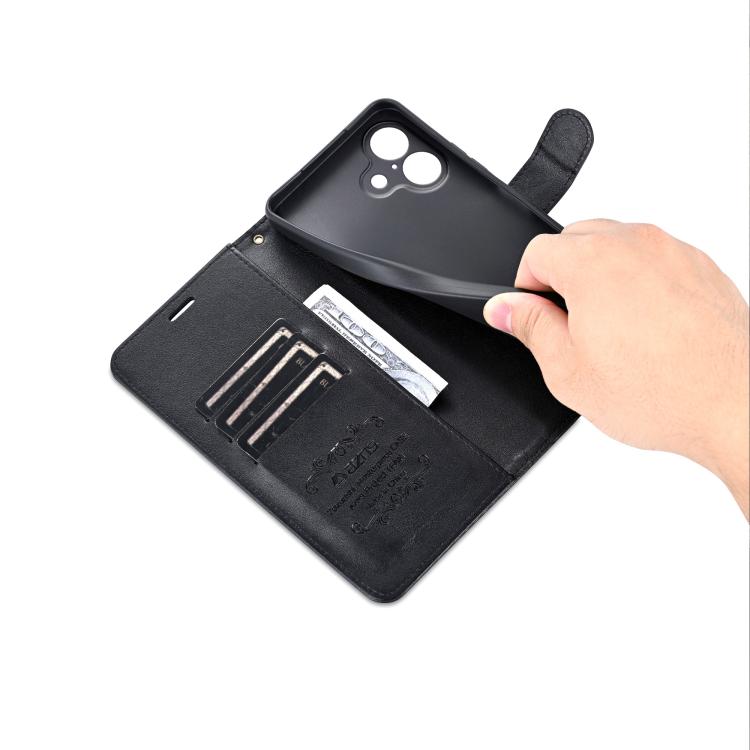 For iPhone 17 AZNS Sheepskin Texture Flip Leather Phone Case(Black) by AZNS