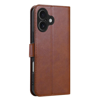 For iPhone 17 AZNS Sheepskin Texture Flip Leather Phone Case(Brown) by AZNS
