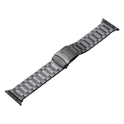 For Apple Watch Ultra 2 49mm Safety Buckle Titanium Steel Watch Band(Grey) by bashfashion