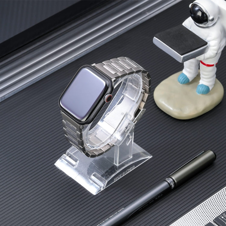 For Apple Watch Ultra 2 49mm Safety Buckle Titanium Steel Watch Band(Silver) by bashfashion