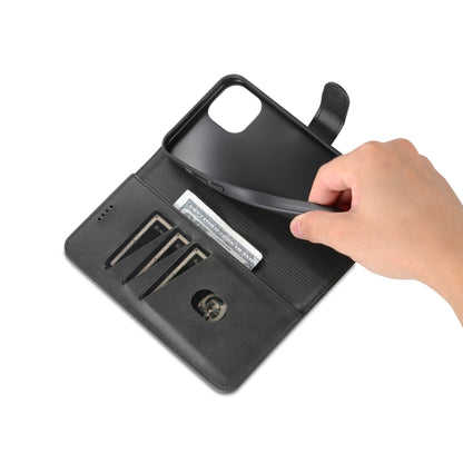 For iPhone 15 Plus AZNS Skin Feel Calf Texture Flip Leather Phone Case(Black) by AZNS