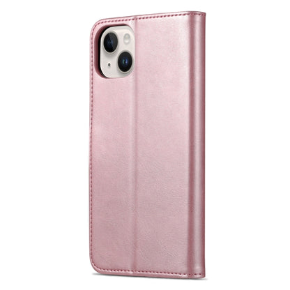 For iPhone 15 AZNS Skin Feel Calf Texture Flip Leather Phone Case(Rose Gold) by AZNS