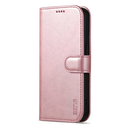 For iPhone 15 Pro AZNS Skin Feel Calf Texture Flip Leather Phone Case(Rose Gold) by AZNS