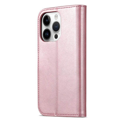 For iPhone 15 Pro AZNS Skin Feel Calf Texture Flip Leather Phone Case(Rose Gold) by AZNS