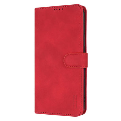 For iPhone 16e AZNS Skin Feel Calf Texture Flip Leather Phone Case(Red) by AZNS