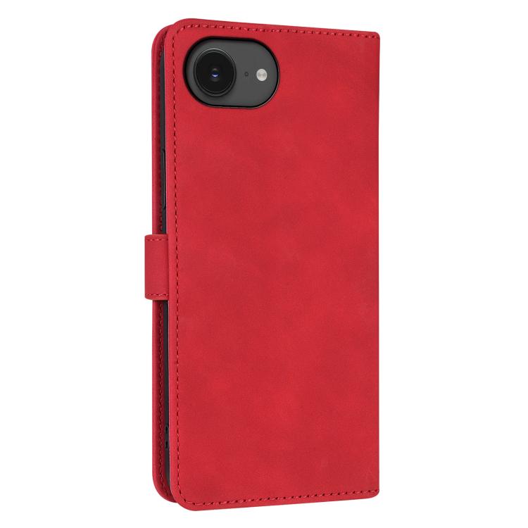 For iPhone 16e AZNS Skin Feel Calf Texture Flip Leather Phone Case(Red) by AZNS