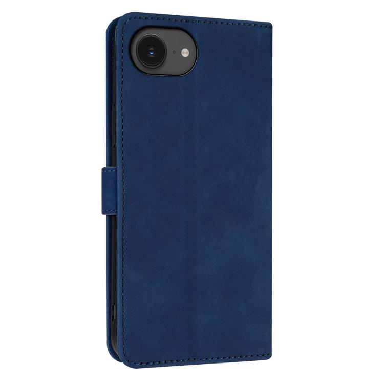 For iPhone 16e AZNS Skin Feel Calf Texture Flip Leather Phone Case(Blue) by AZNS