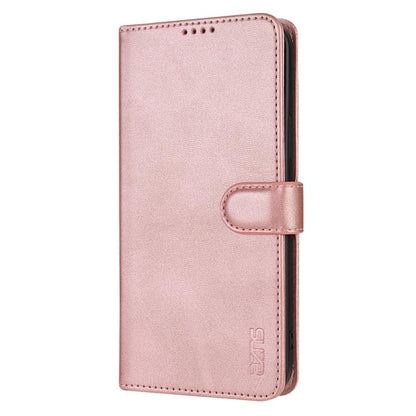 For iPhone 16e AZNS Skin Feel Calf Texture Flip Leather Phone Case(Rose Gold) by AZNS