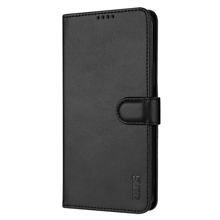 For iPhone 16e AZNS Skin Feel Calf Texture Flip Leather Phone Case(Black) by AZNS
