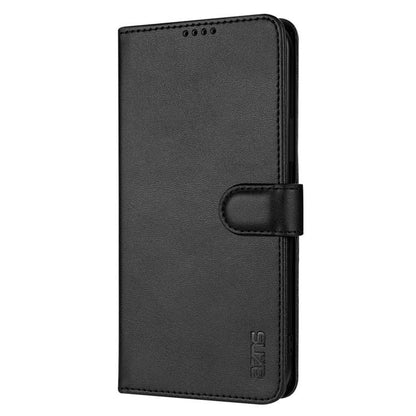 For iPhone 16e AZNS Skin Feel Calf Texture Flip Leather Phone Case(Black) by AZNS