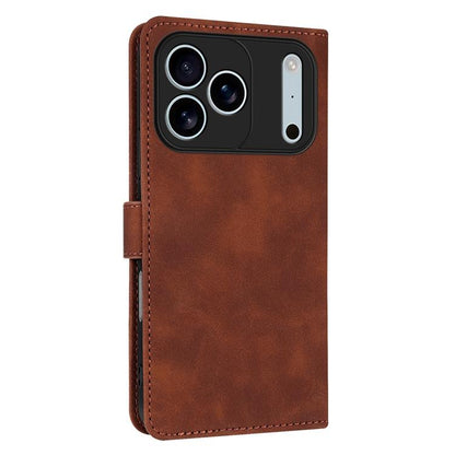 For iPhone 17 Pro Max AZNS Skin Feel Calf Texture Flip Leather Phone Case(Brown) by AZNS