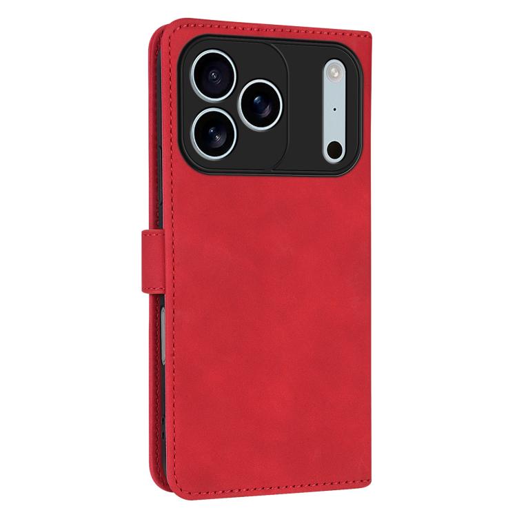 For iPhone 17 Pro Max AZNS Skin Feel Calf Texture Flip Leather Phone Case(Red) by AZNS