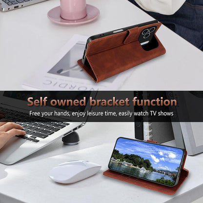 For iPhone 17 Pro Max AZNS Skin Feel Calf Texture Flip Leather Phone Case(Blue) by AZNS