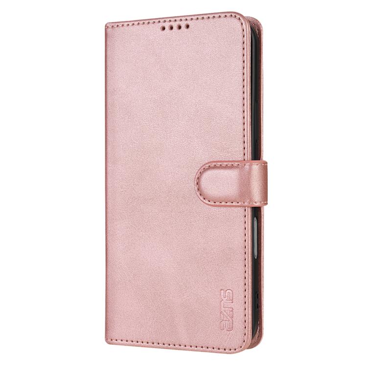 For iPhone 17 Pro AZNS Skin Feel Calf Texture Flip Leather Phone Case(Rose Gold) by AZNS