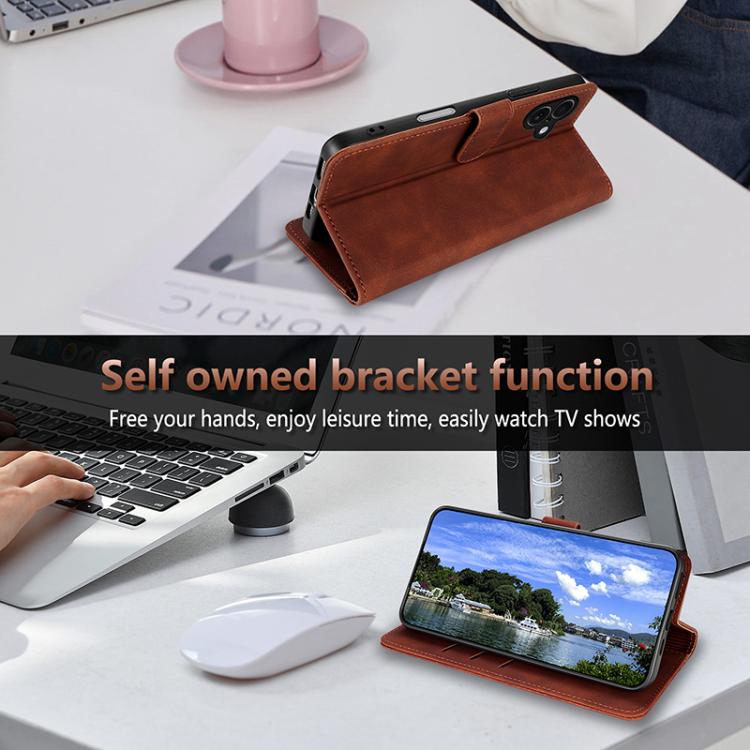 For iPhone 17 AZNS Skin Feel Calf Texture Flip Leather Phone Case(Black) by AZNS