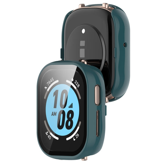 For Honor Watch 4 PC + 9H Tempered Glass Integrated Watch Case(Pine Green) by bashfashion