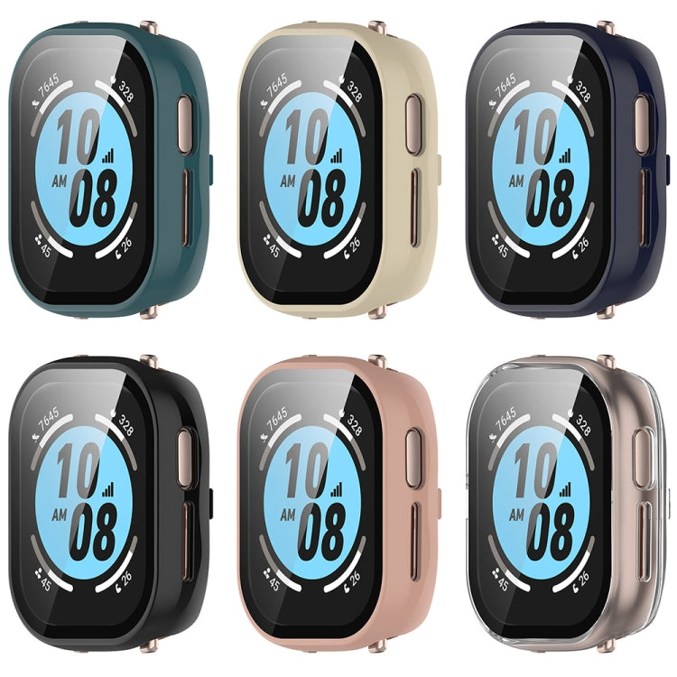 For Honor Watch 4 PC + 9H Tempered Glass Integrated Watch Case(Ink Blue) by bashfashion