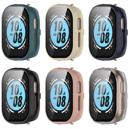 For Honor Watch 4 PC + 9H Tempered Glass Integrated Watch Case(Ink Blue) by bashfashion