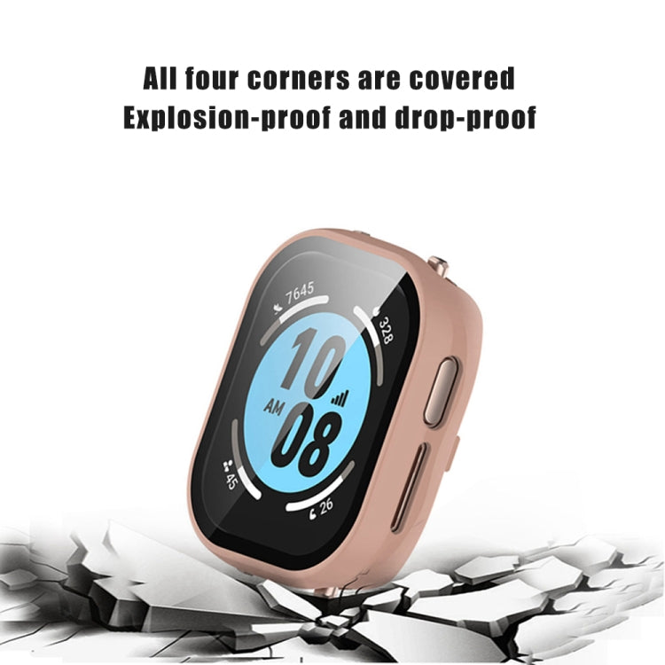 For Honor Watch 4 PC + 9H Tempered Glass Integrated Watch Case(Ink Blue) by bashfashion