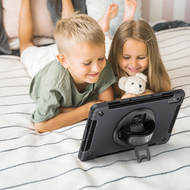 For Lenovo Tab P11 2nd Gen Multifunctional Three Proof Holder Tablet Case(Black) by bashfashion