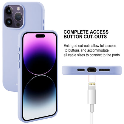For iPhone 15 Pro Max GOOSPERY SILICONE Silky Soft TPU Phone Case(Lavender Grey) by GOOSPERY