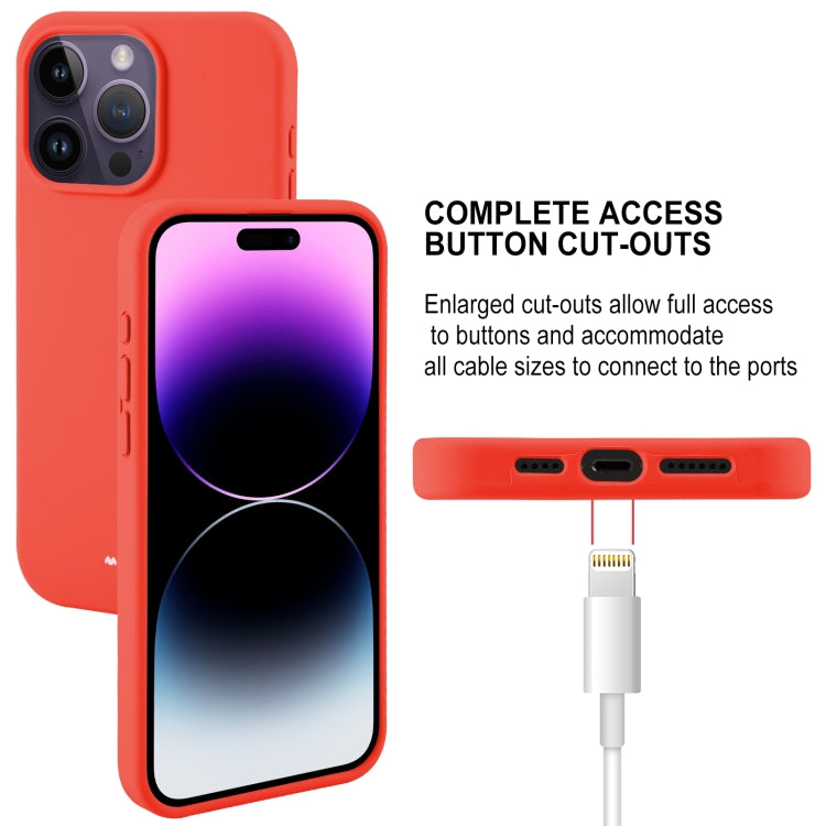 For iPhone 15 Pro Max GOOSPERY SILICONE Silky Soft TPU Phone Case(Red) by GOOSPERY