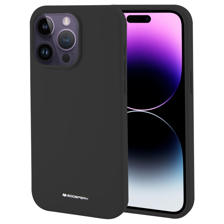 For iPhone 15 Pro Max GOOSPERY SILICONE Silky Soft TPU Phone Case(Black) by GOOSPERY