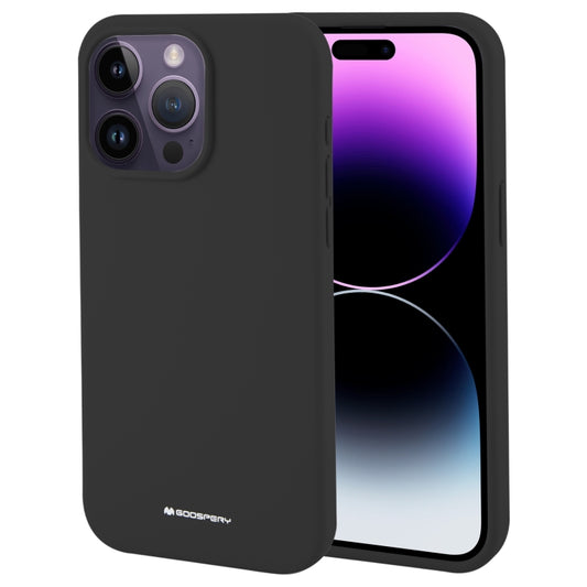 For iPhone 15 Pro Max GOOSPERY SILICONE Silky Soft TPU Phone Case(Black) by GOOSPERY