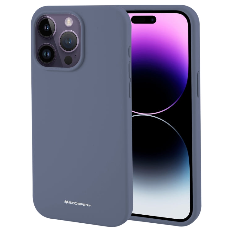 For iPhone 15 Pro Max GOOSPERY SILICONE Silky Soft TPU Phone Case(Blue) by GOOSPERY