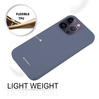 For iPhone 15 Pro Max GOOSPERY SILICONE Silky Soft TPU Phone Case(Blue) by GOOSPERY