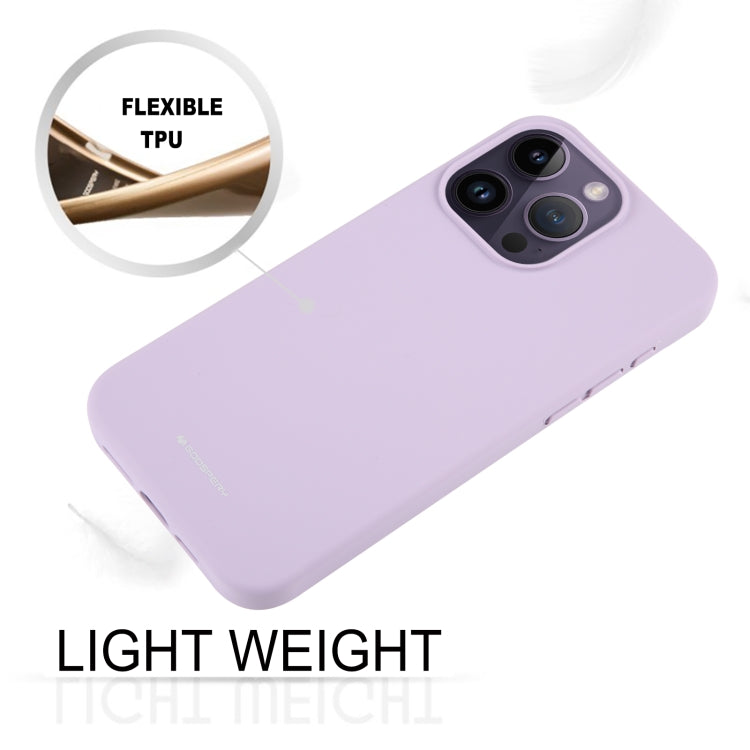 For iPhone 15 Pro GOOSPERY SILICONE Silky Soft TPU Phone Case(Purple) by GOOSPERY