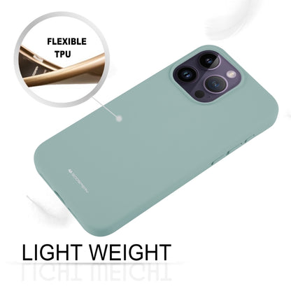 For iPhone 15 Pro GOOSPERY SILICONE Silky Soft TPU Phone Case(Light Green) by GOOSPERY