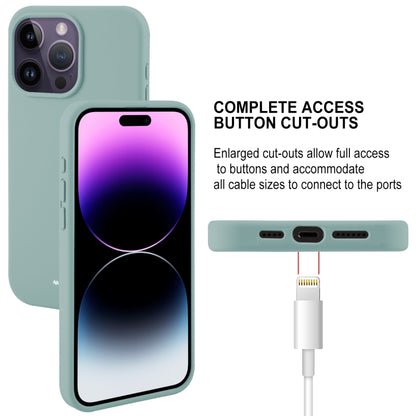 For iPhone 15 Pro GOOSPERY SILICONE Silky Soft TPU Phone Case(Light Green) by GOOSPERY