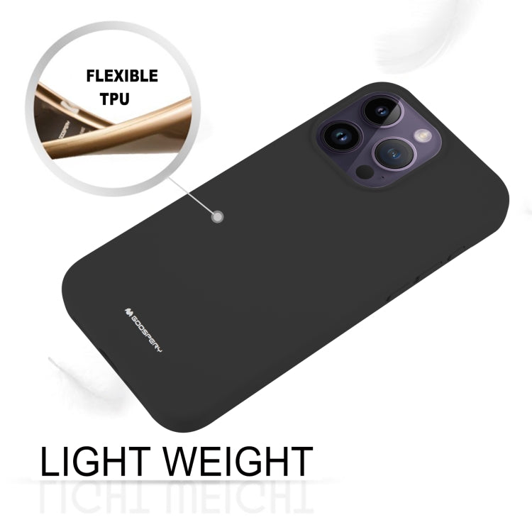 For iPhone 15 Pro GOOSPERY SILICONE Silky Soft TPU Phone Case(Black) by GOOSPERY