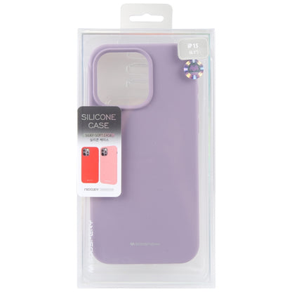 For iPhone 15 Plus GOOSPERY SILICONE Silky Soft TPU Phone Case(Purple) by GOOSPERY