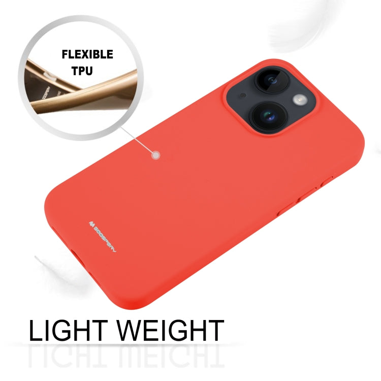 For iPhone 15 Plus GOOSPERY SILICONE Silky Soft TPU Phone Case(Red) by GOOSPERY