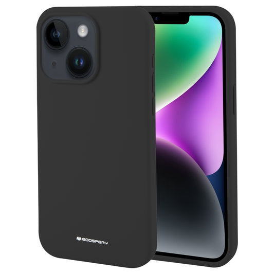 For iPhone 15 Plus GOOSPERY SILICONE Silky Soft TPU Phone Case(Black) by GOOSPERY