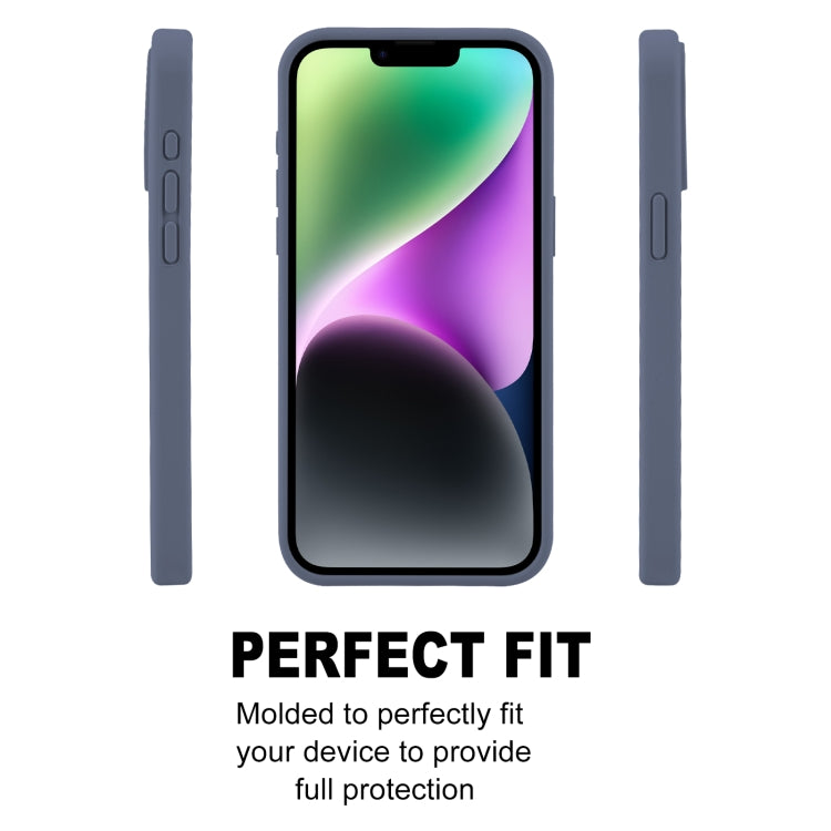 For iPhone 15 Plus GOOSPERY SILICONE Silky Soft TPU Phone Case(Blue) by GOOSPERY