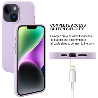 For iPhone 15 GOOSPERY SILICONE Silky Soft TPU Phone Case(Purple) by GOOSPERY