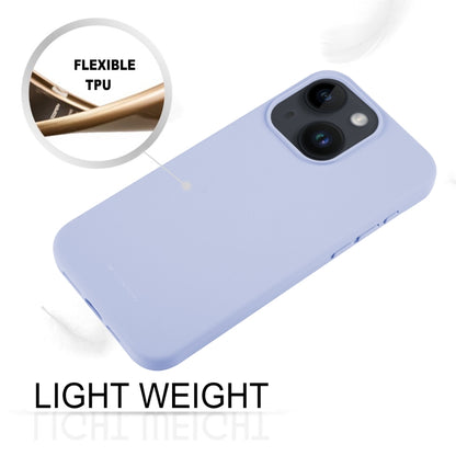 For iPhone 15 GOOSPERY SILICONE Silky Soft TPU Phone Case(Lavender Grey) by GOOSPERY