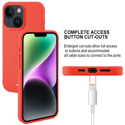 For iPhone 15 GOOSPERY SILICONE Silky Soft TPU Phone Case(Red) by GOOSPERY