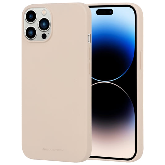 For iPhone 15 Pro Max GOOSPERY SOFT FEELING Liquid TPU Soft Phone Case(Apricot) by GOOSPERY